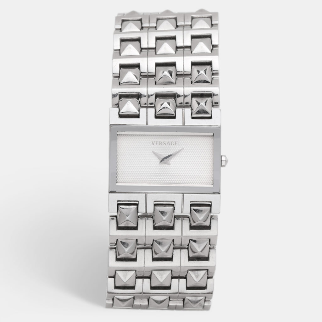 luxury-women-versace-used-watches-p1149351-001 Versace White Stainless Steel 75Q Women's Wristwatch 32.5MM