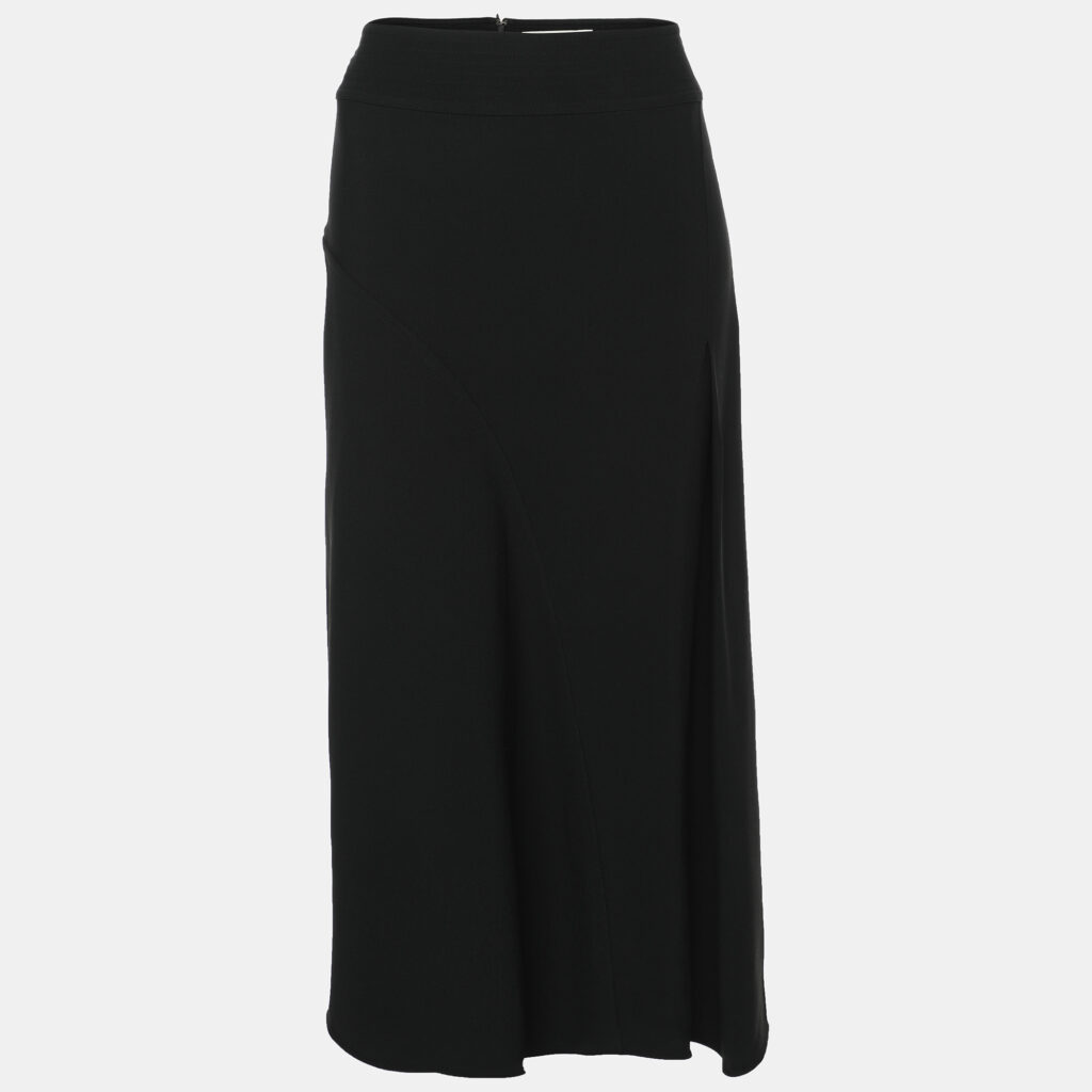 luxury-women-victoria-beckham-used-clothes-p1070798-011 Victoria Beckham Black Crepe Midi Skirt M