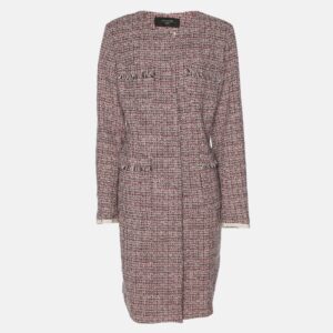Weekend Max Mara Multcolor Tweed Button Front Jacket M