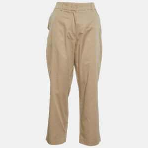 Weekend Max Mara Beige Cotton Chino Trousers S