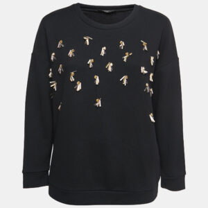 Weekend Max Mara Black Knit Embellished Pullover S