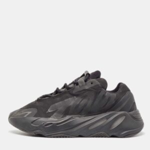 Yeezy x Adidas Black Nylon Boost 700 MNVN Triple Black Sneakers Size 39 1/3