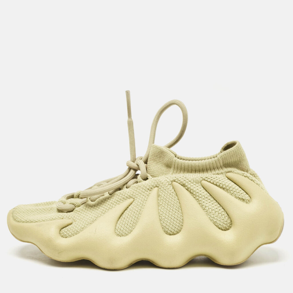 Yeezy x Adidas Green Knit Fabric 450 Resin Sneakers Size 36