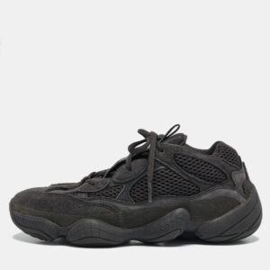 Yeezy x Adidas Black Suede and Mesh 500 Utility Black Sneakers Size 40 2/3