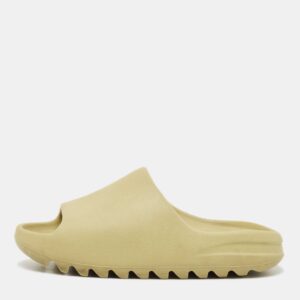 Yeezy x Adidas Green Rubber Resin Flat Slides Size 40.5