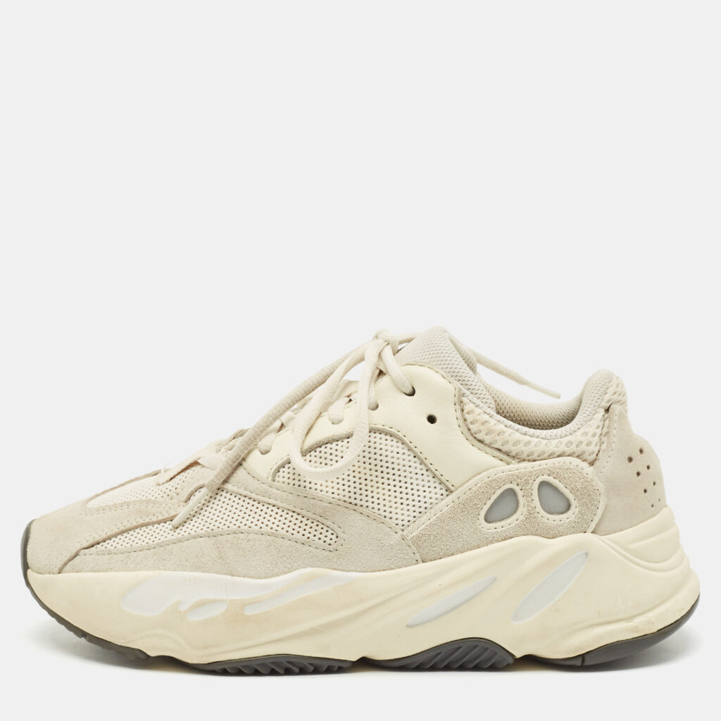Yeezy x Adidas Cream Suede and Mesh Boost 700 Analog Sneakers Size 38 2/3