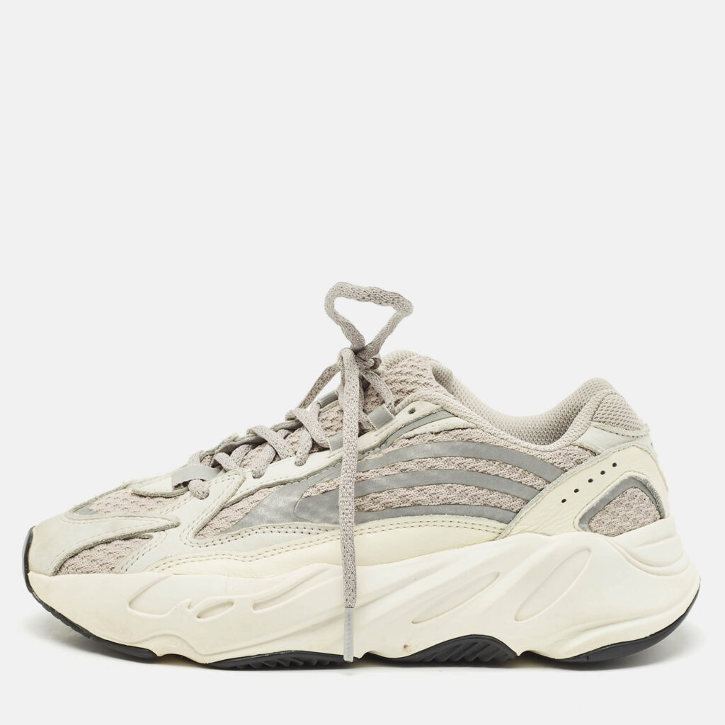 luxury-women-yeezy-x-adidas-used-shoes-p1166812-010 Yeezy x Adidas Multicolor Nubuck and Mesh Boost 700 Analog Sneakers Size 37 1/3