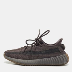 yeezy x adidas black knit fabric boost 350 v2 cinder sneakers size 40