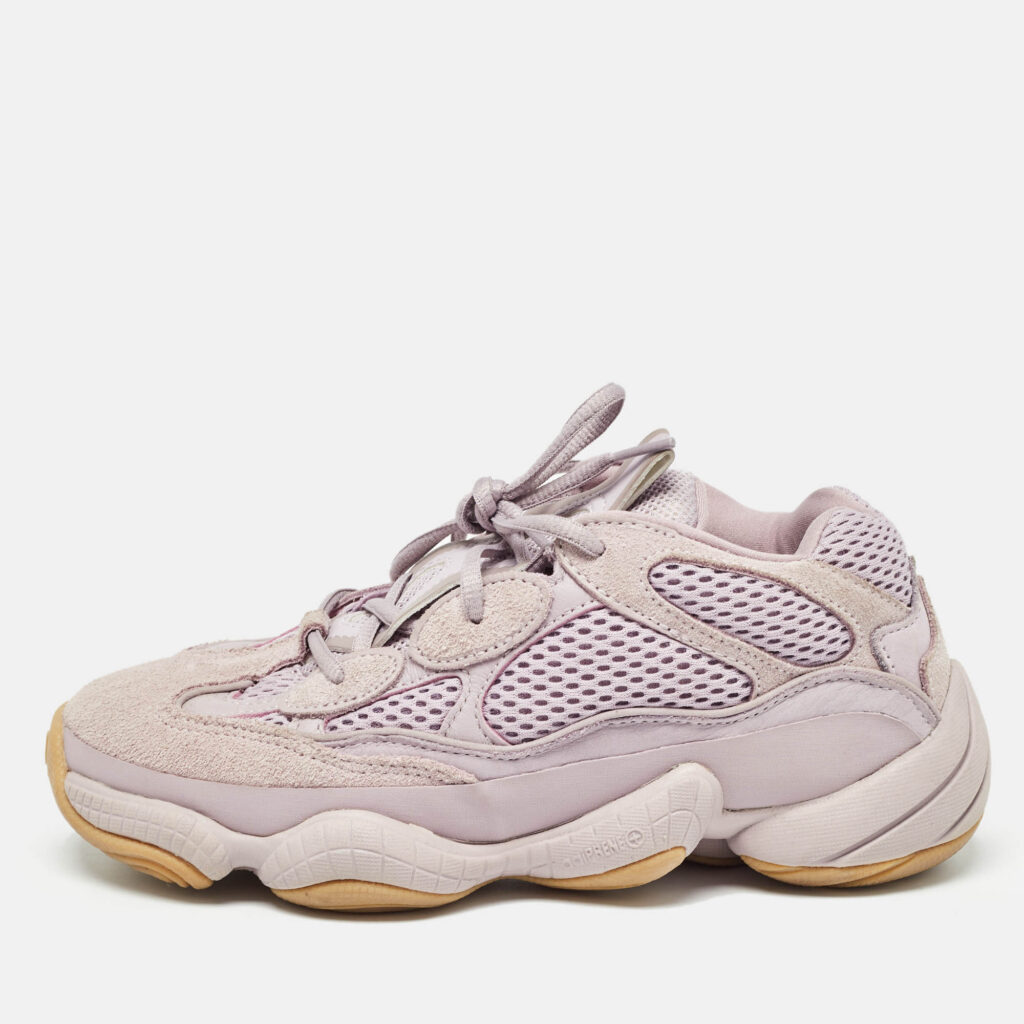 luxury-women-yeezy-x-adidas-used-shoes-p981355-003 Yeezy x Adidas Purple Suede and Fabric Yeezy 500 Sneakers Size 38