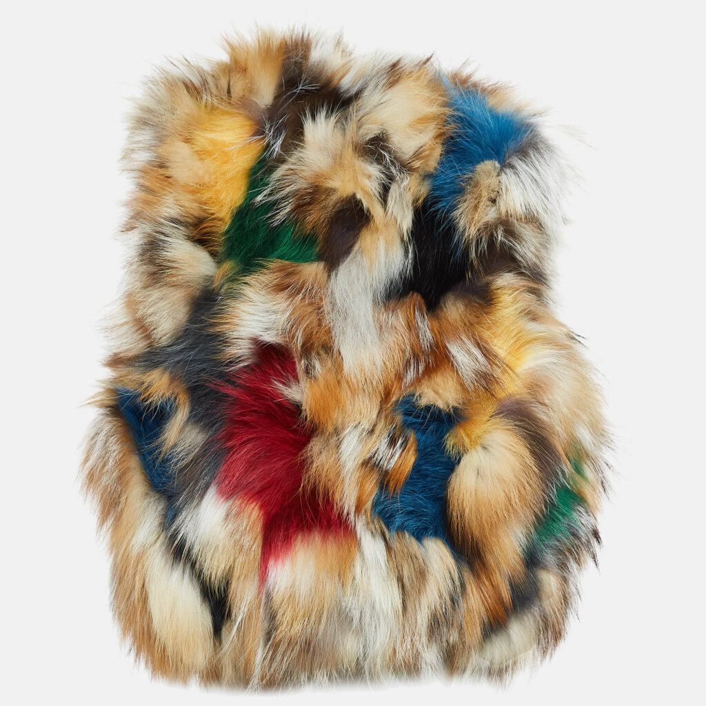 luxury-women-zadig-and-voltaire-new-clothes-p1042110-004 Zadig & Voltaire Deluxe Multicolor Dyed Fox Fur Fee Vest M