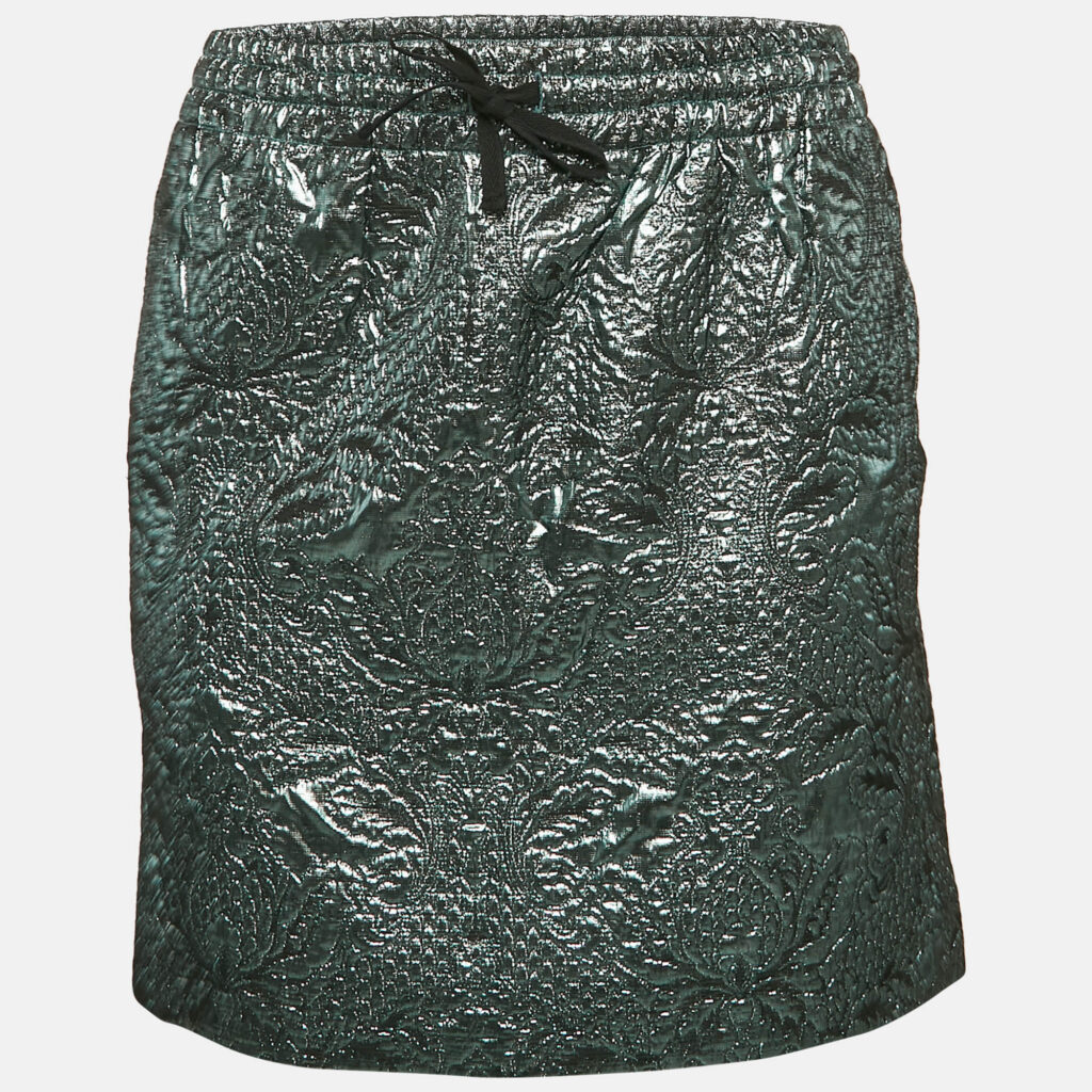 luxury-women-zadig-and-voltaire-new-clothes-p1125207-004 Zadig & Voltaire Metallic Blue Patterned Lurex Josa Bis Jac Deluxe Mini Skirt S