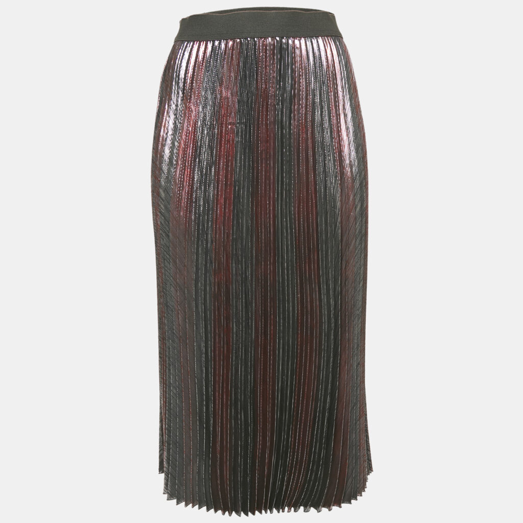 luxury-women-zadig-and-voltaire-new-clothes-p1152456-007 Zadig & Voltaire Metallic Lurex Plissé Midi Joyce Skirt S
