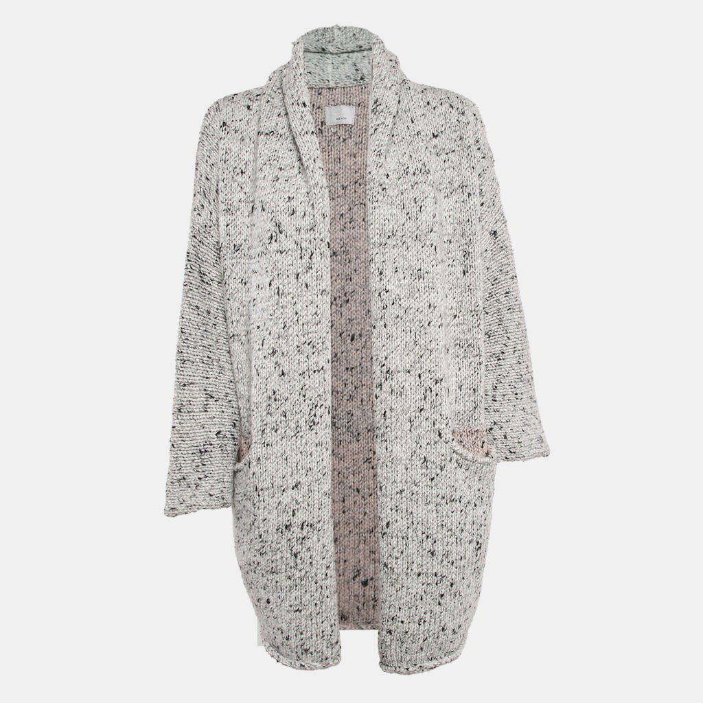 luxury-women-zadig-and-voltaire-used-clothes-p1117286-009 Zadig & Voltaire Grey Knit Open Front Cardigan XS/S