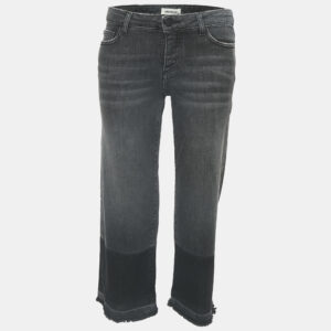 Zadig & Voltaire Grey Denim Patch Jeans M Waist 28"