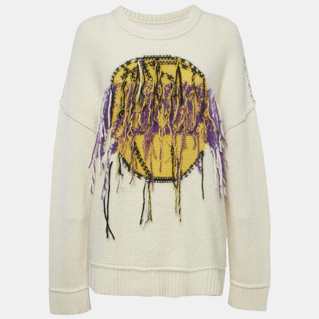 Zadig & Voltaire Cream Wool Lakers Nba X Zv Jumper M