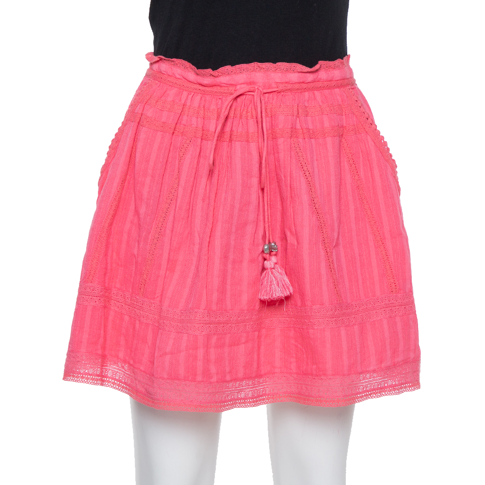 luxury-women-zadig-and-voltaire-used-clothes-p391389-006 Zadig and Voltaire Pink Cotton Joxini Skirt S