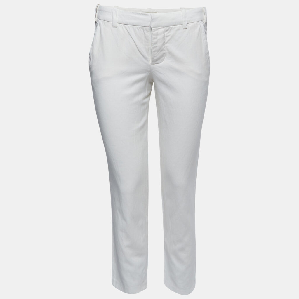 luxury-women-zadig-and-voltaire-used-clothes-p835712-006 Zadig & Voltaire White Cotton Blend Trousers S