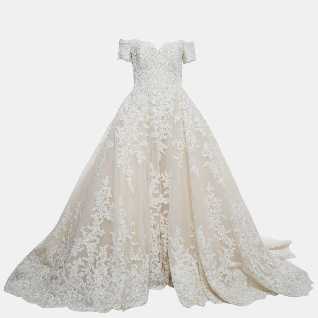 luxury-women-zuhair-murad-used-clothes-p920180-001 Zuhair Murad White Embroidered Tulle Wedding Gown M