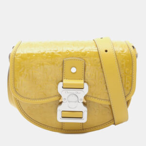 Dior-Yellow-Mini-Oblique-Patent-Gallop-Crossbody-Bag