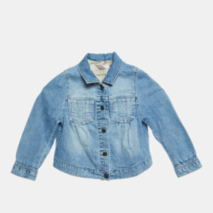 burberry kids blue washed denim full sleeve top 3 yrs