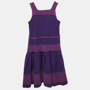 christian dior kids purple jersey tired dress 8 yrs