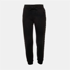 luxury-kids-emporio-armani-used-boys-p1181994-001.jpg emporio armani kids black logo band trim cotton jogger pants 12 yrs