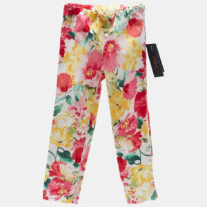 polo ralph lauren multicolor floral print cotton trousers 5 yrs