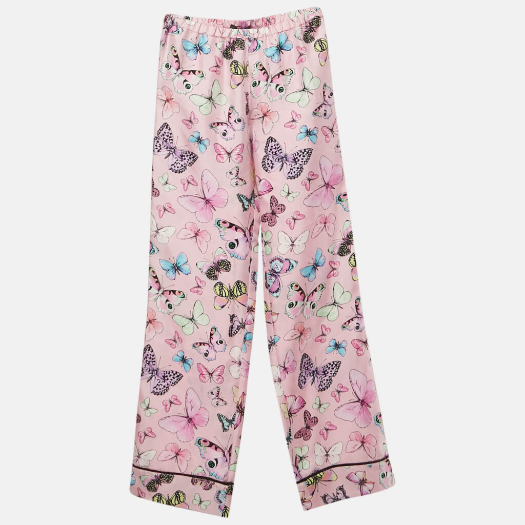 luxury-kids-versace-new-girls-p1128084-005.jpg Versace Pink Butterfly Print Silk Trousers 10 Yrs