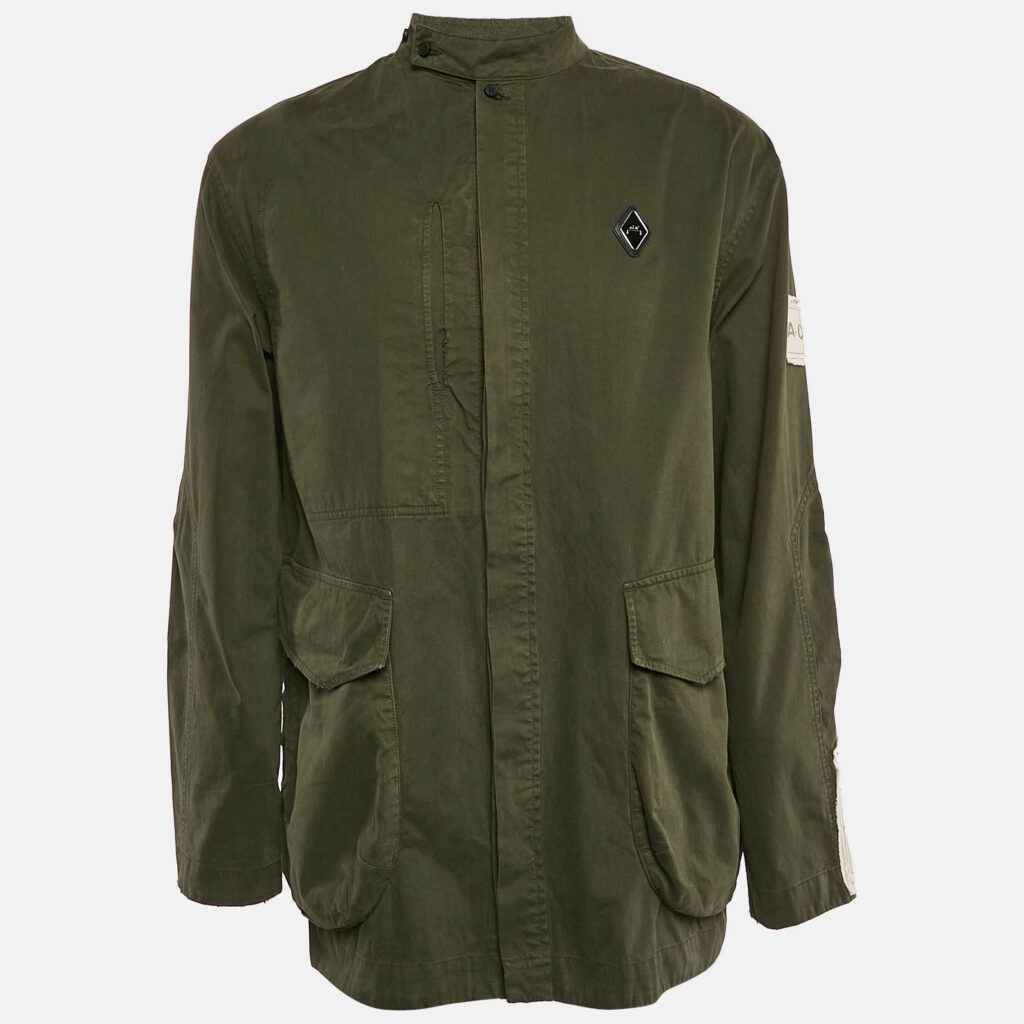 luxury-men-a-cold-wall-used-clothes-p1099976-001.jpg A Cold Wall Military Green Cotton Cargo Shirt M