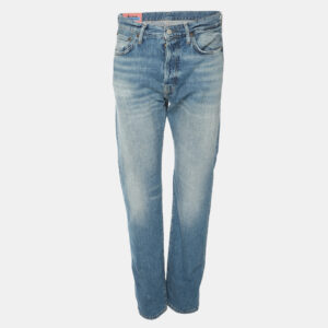 acne studios faded blue denim jeans l