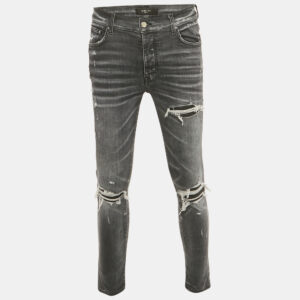 luxury-men-amiri-used-clothes-p1210840-005.jpg amiri grey denim distressed patch jeans m waist 32"