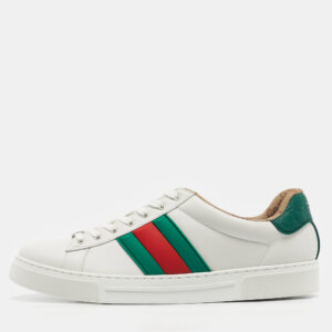 luxury-men-gucci-new-shoes-p1186253-009-2.jpg gucci white leather web detail ace sneakers size 42.5