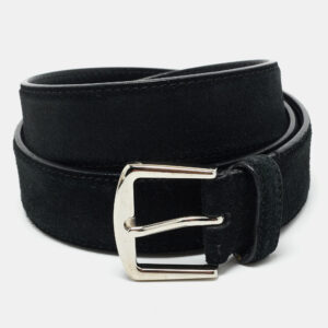 luxury-men-loro-piana-used-accessories-p1177993-006.jpg loro piana black suede buckle belt 95 cm