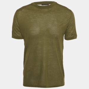 luxury-men-loro-piana-used-clothes-p1210308-005-2.jpg loro piana olive green virgin wool crew neck t-shirt m