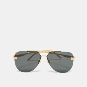 louis vuitton black/gold tone z1261w ash aviator sunglasses