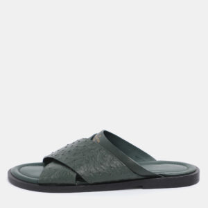 luxury-men-louis-vuitton-used-shoes-p1187069-004.jpg louis vuitton green ostrich leather slide sandals 41