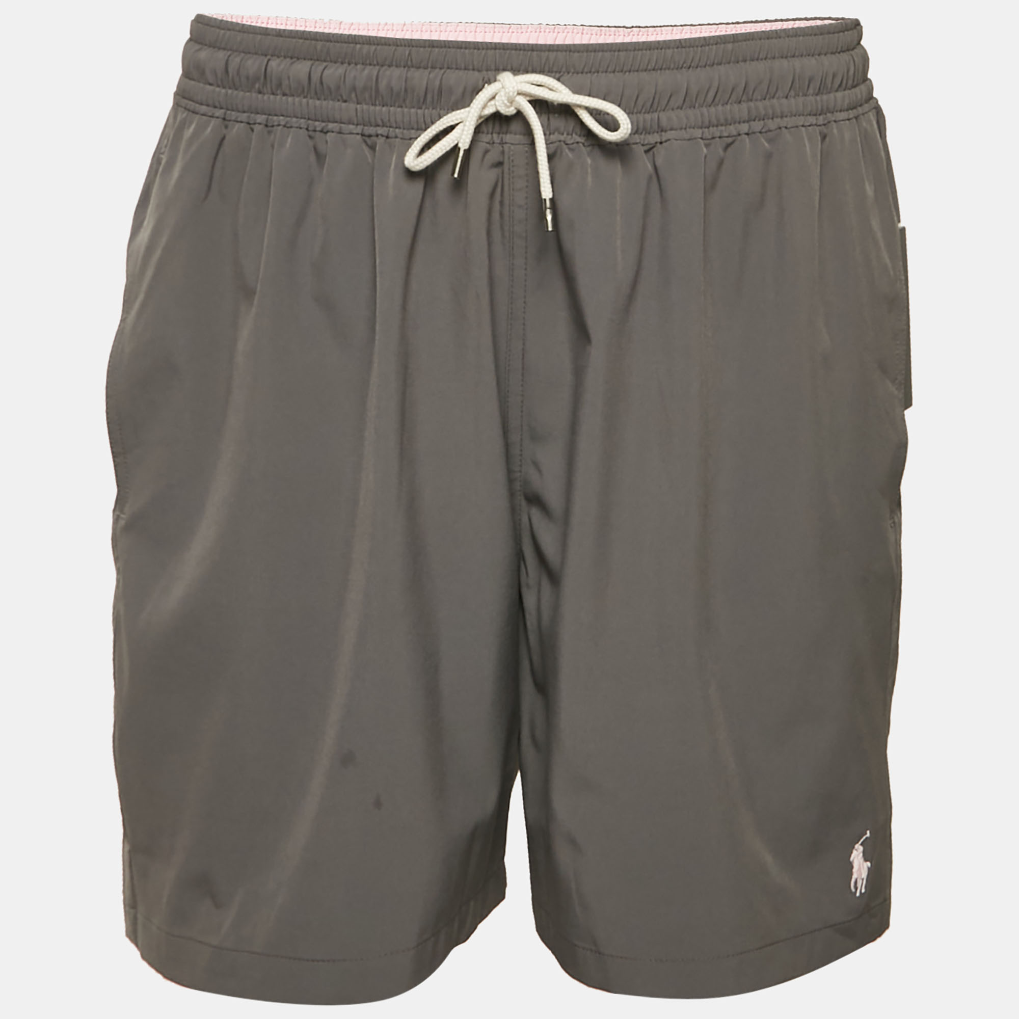 polo ralph lauren grey synthetic travelers shorts xl
