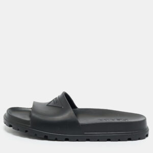 luxury-men-prada-used-shoes-p1209555-007.jpg prada black rubber flat pool slide size 45