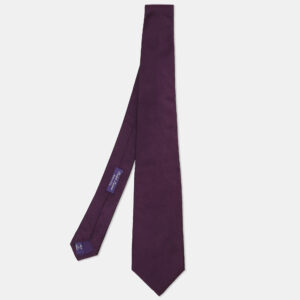 ralph lauren purple label purple silk tie