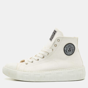 luxury-men-versace-used-shoes-p1184882-001.jpg versace white canvas greca medusa logo patch high top sneakers size 42