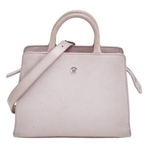aigner lilac leather tote