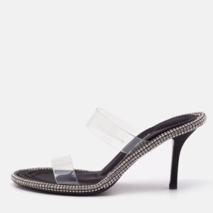 alexander wang transparent pvc nova slide sandals size 36