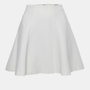 luxury-women-alice-olivia-used-clothes-p1182557-002.jpg alice + olivia employed white jersey flared mini skirt s