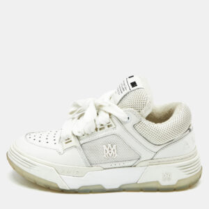 amiri white mesh and leather ma-1 sneakers size 40