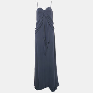 luxury-women-balenciaga-used-clothes-p1171749-006.jpg balenciaga navy blue crepe drape detail maxi dress m