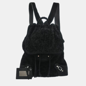luxury-women-balenciaga-used-handbags-p1210735-010.jpg balenciaga black suede traveller backpack