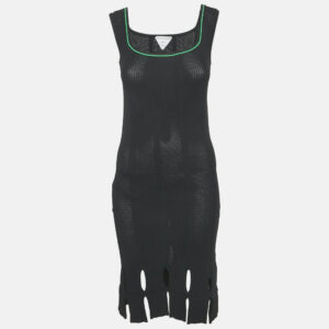 luxury-women-bottega-veneta-used-clothes-p1171810-006.jpg bottega veneta black knit sleeveless knee-length dress s
