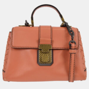 bottega veneta pink intrecciato piazza 2way handbag