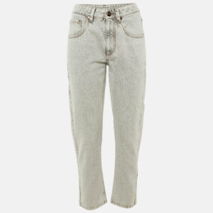 luxury-women-brunello-cucinelli-new-clothes-p1209490-001.jpg brunello cucinelli light grey denim the straight leg jeans s/waist 28"