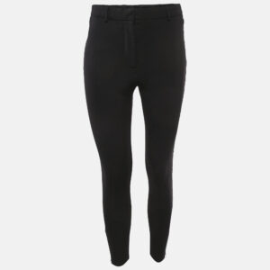 burberry black jersey skinny fit trousers xs